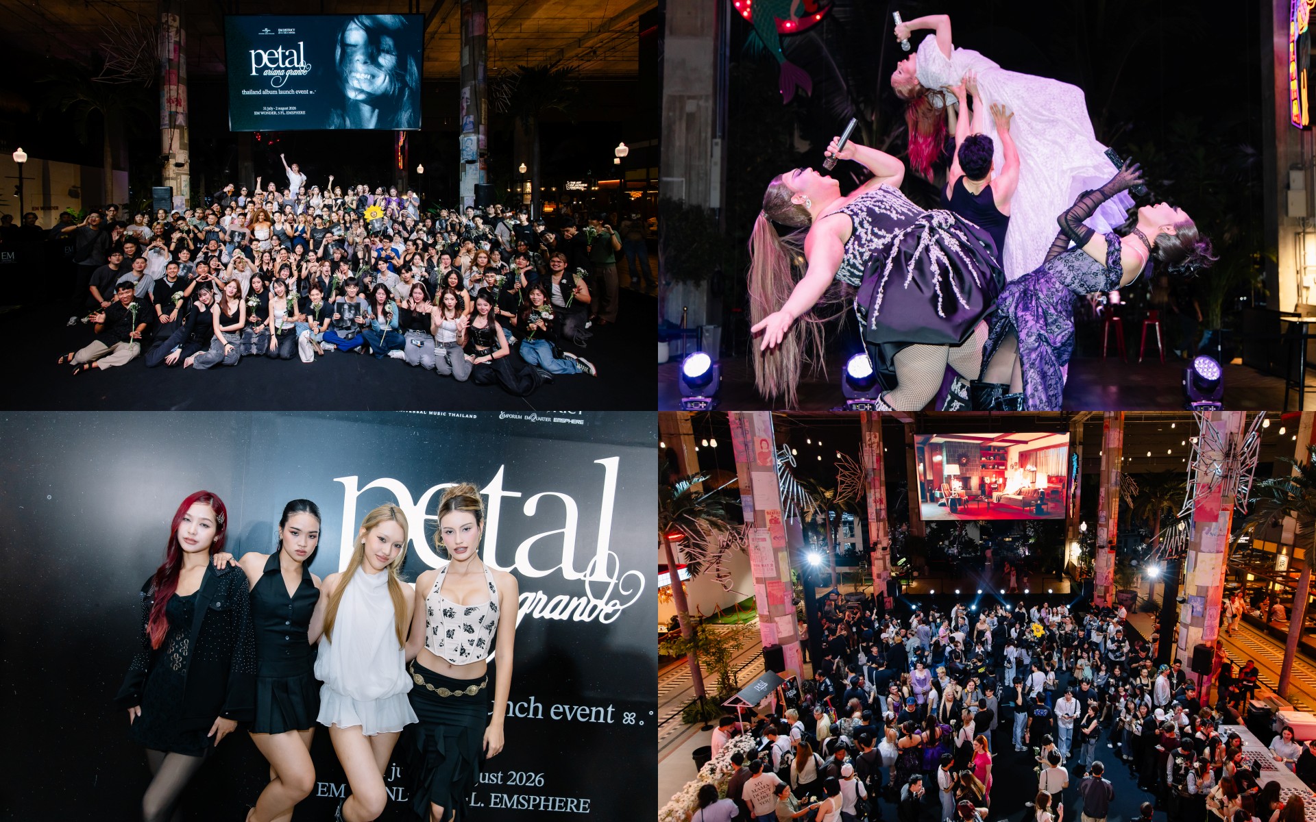 ฉลองอัลบั้มใหม่ petal จาก Ariana Grande สุดคึกคักจนไม่อยากกลับบ้าน ในงาน ariana grande – petal thailand album launch event ที่ EMSPHERE ยิ่งใหญ่สมการรอคอยที่สุด