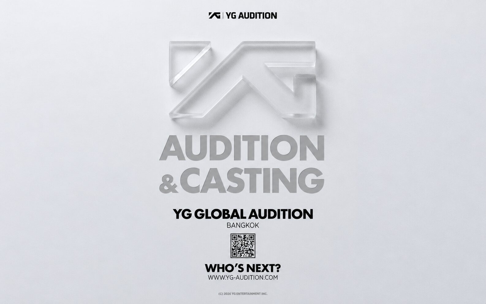 YG นับถอยหลัง D-7 ปิดรับสมัครโกลบอลออดิชันในไทย! มุ่งเฟ้นหาดาวดวงใหม่ที่จะขับเคลื่อนวงการ K-POP